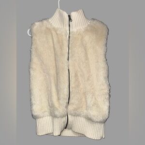 GAP Kids Cream Furry Vest